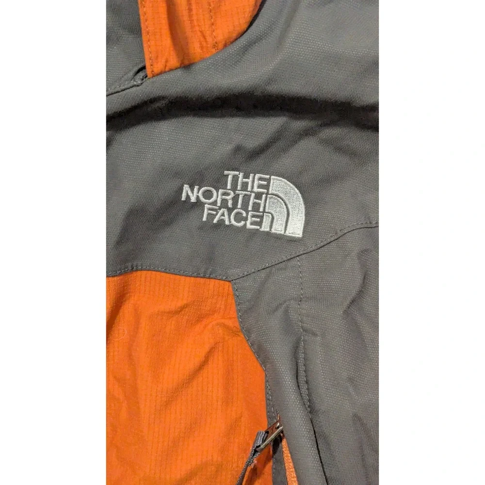 THE NORTH FACE Men's Small Orange Gore-Tex Waterproof Ripstop Rain Jacket Hooded